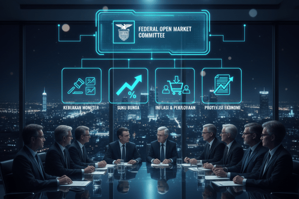ilustrasi dari apa itu fomc - ultima markets