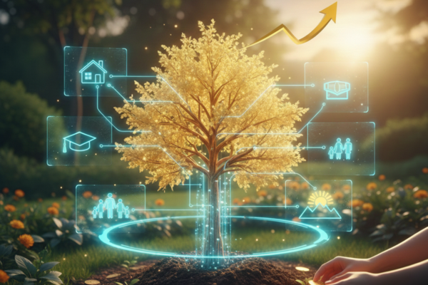 ilustrasi investasi jangka pendek merencanakan masa depan - ultima markets