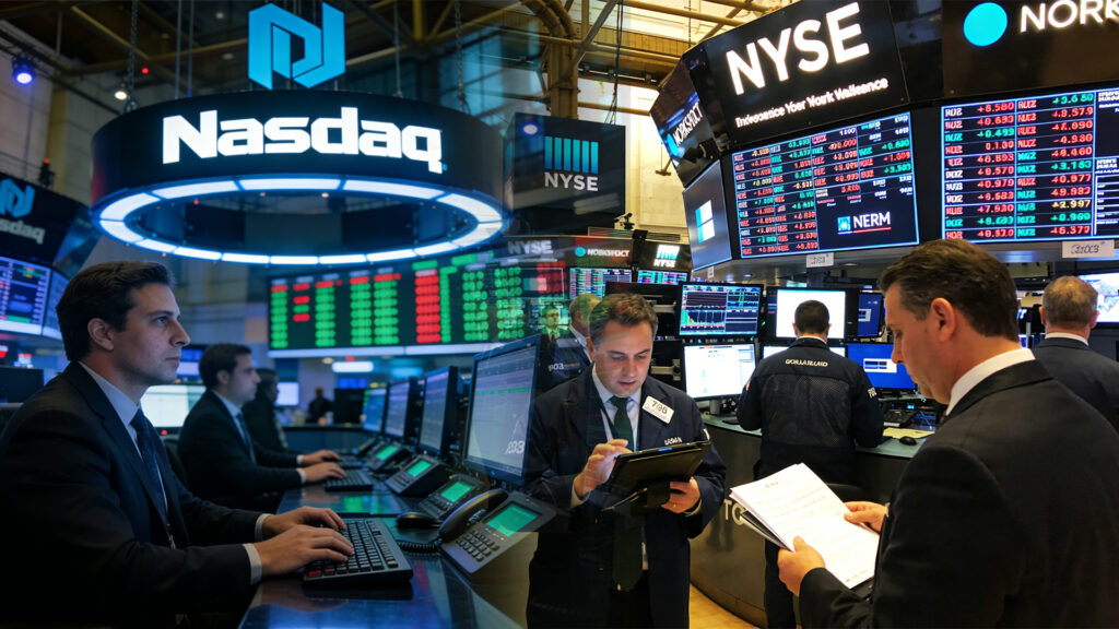 紐約證券交易所(NYSE)與納斯達克(NASDAQ)交易大廳--- ultima markets